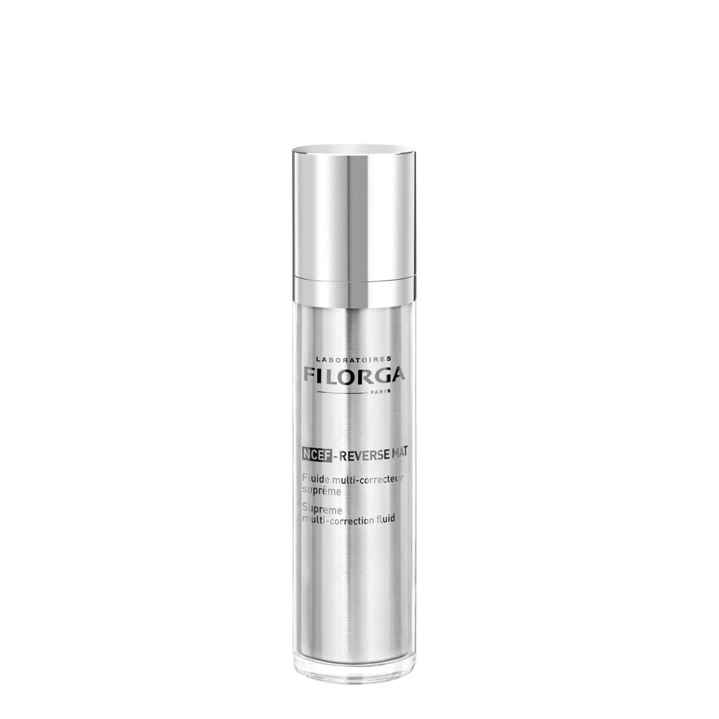 Filorga NCTF Reverse Mat Supreme face serum bottle with silver pump, 50ml on Tampa Home & Garden Store