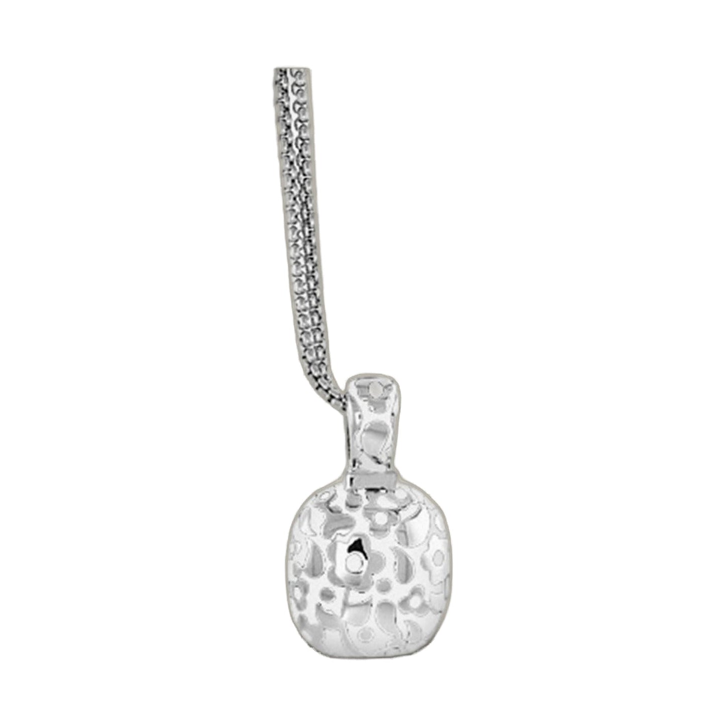 Pendant necklace Flowers by Orly Petite Cushion silver textured cushion drop by Lauren G Adams on Tampa Home & Garden Store