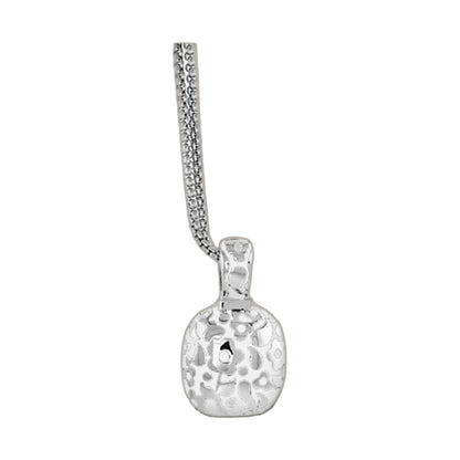 Pendant necklace Flowers by Orly Petite Cushion silver textured cushion drop by Lauren G Adams on Tampa Home & Garden Store
