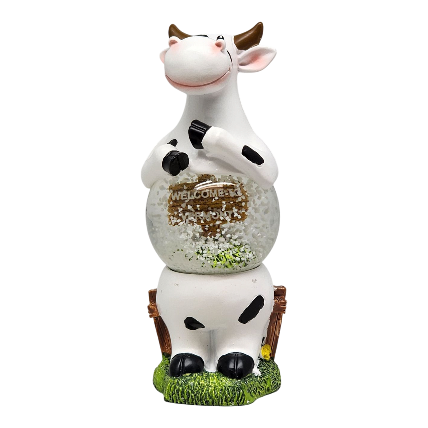 Boule à neige vache debout