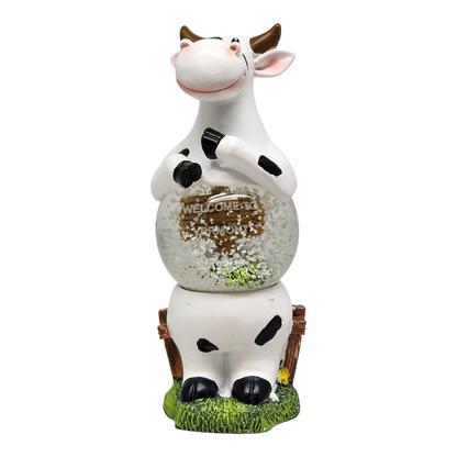 Boule à neige vache debout