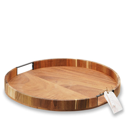Acacia Wood Lazy Susan For Kitchen And Dining