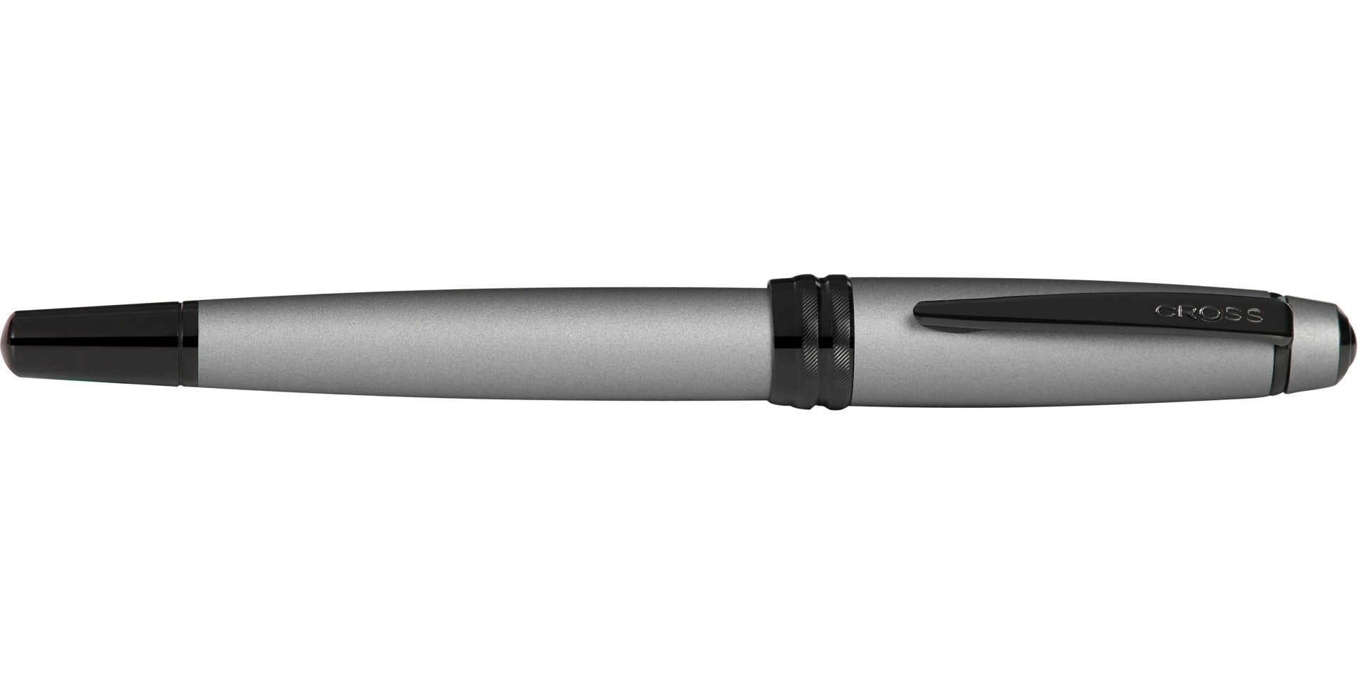 Bailey matte gray lacquer fountain pen with stainless steel barrel, medium nib Cross on Tampa Home & Garden Store