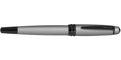 Bailey matte gray lacquer fountain pen with stainless steel barrel, medium nib Cross on Tampa Home & Garden Store