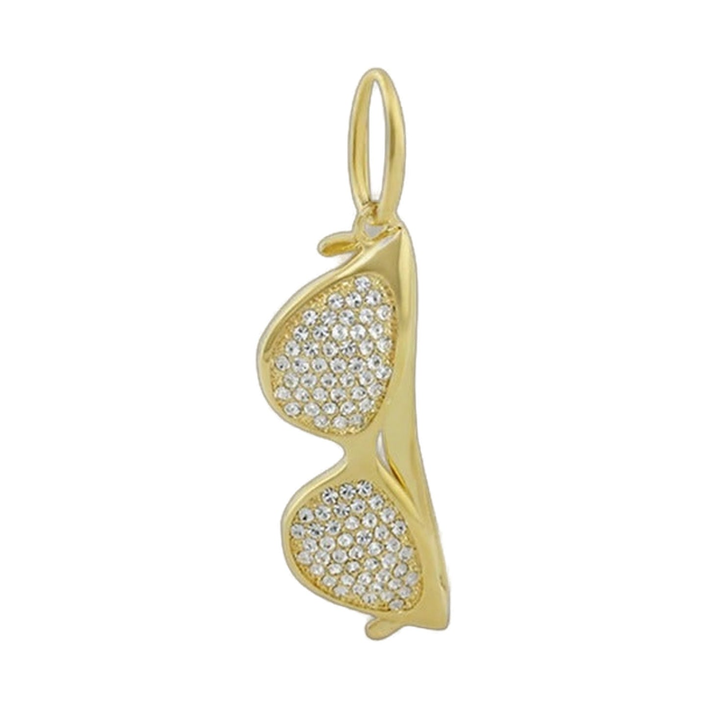 Eau Sunglasses Pendant gold-tone with crystal pavé teardrop segments on Tampa Home and Garden Store
