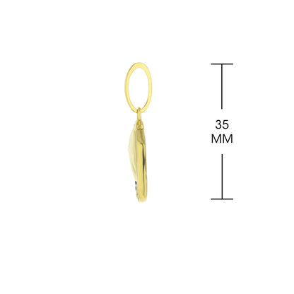 Eau Cabo Arch Pendant gold-tone hoop with dangling arch drop, 35 mm shown on Tampa Home & Garden Store