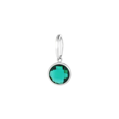 October Birthstone Color Pendant emerald green gemstone in silver setting by Lauren G Adams on Tampa Home & Garden Store