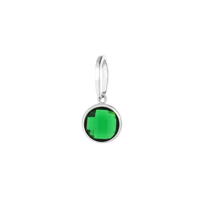 October Birthstone Color Pendant green gemstone in a silver bezel by Lauren G Adams on Tampa Home & Garden Store