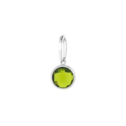 October Birthstone Color Pendant by Lauren G Adams with green peridot in a silver bezel on Tampa Home & Garden Store
