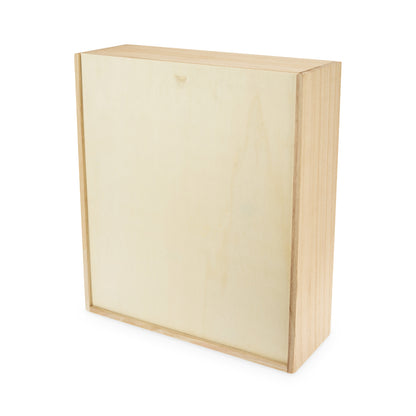 Solid Wood Wine Box For Three Bottles And Storage