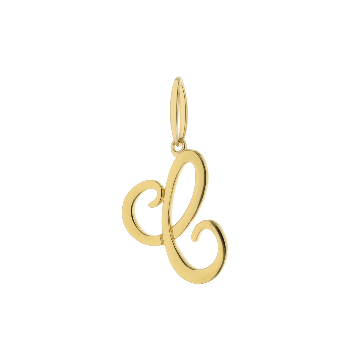 Lolo Initial Pendant gold-tone script letter L charm pendant on Tampa Home & Garden Store
