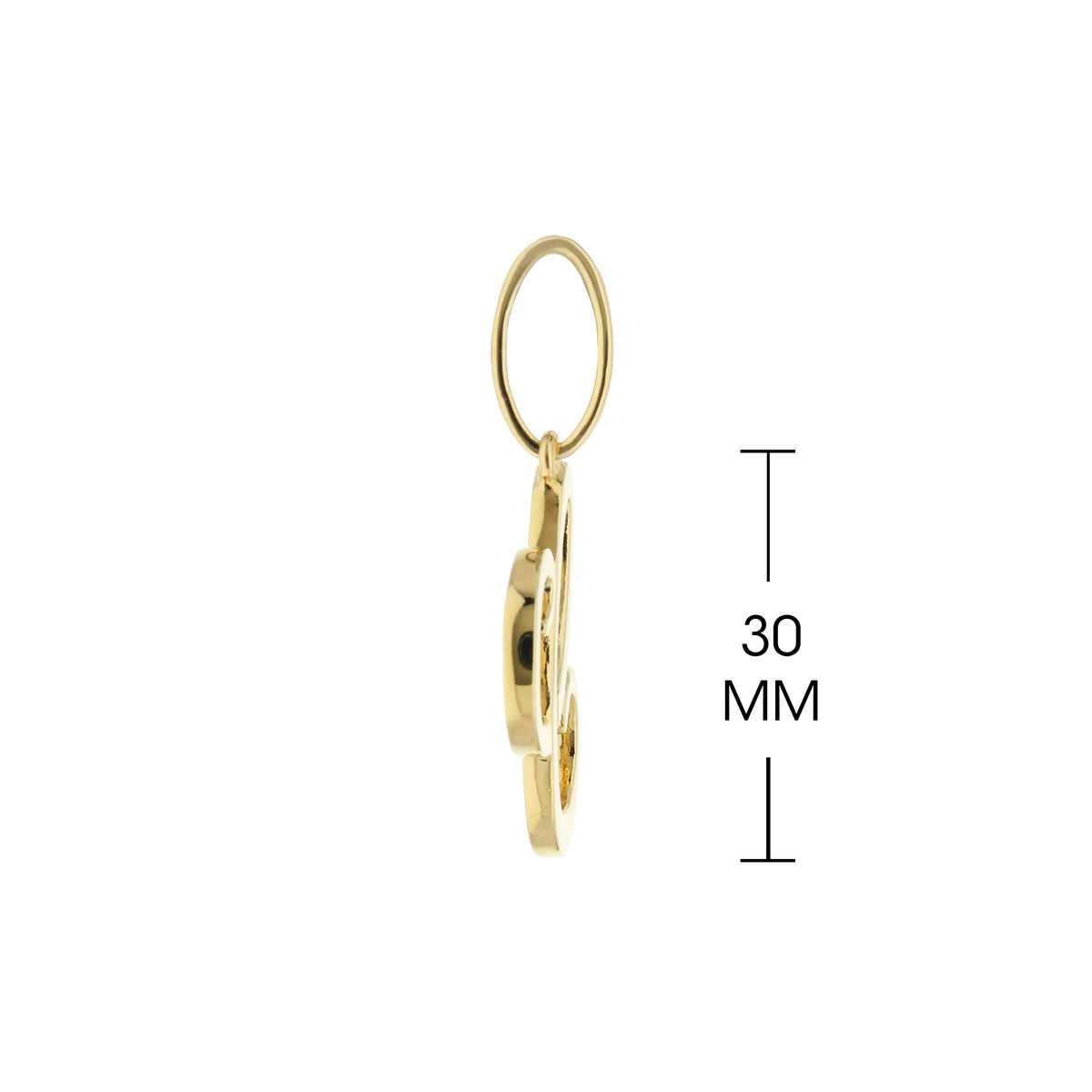 Lolo Initial Pendant gold-tone charm with oval hoop by Lauren G Adams on Tampa Home & Garden Store