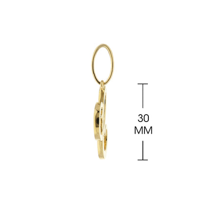 Lolo Initial Pendant gold-tone charm with oval hoop by Lauren G Adams on Tampa Home & Garden Store