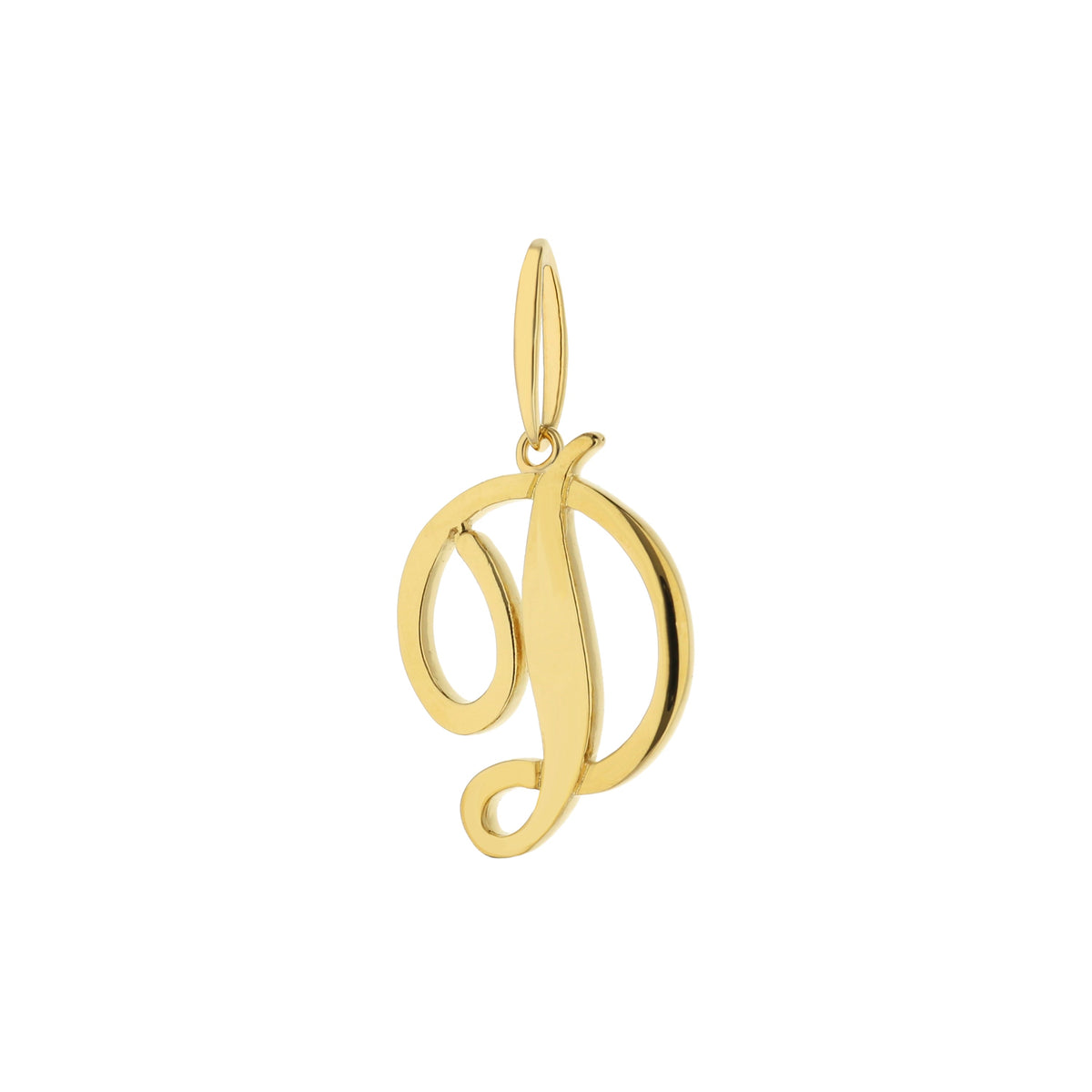 Lolo Initial Pendant gold-tone charm with intertwined loops Lauren G Adams collection on Tampa Home & Garden Store