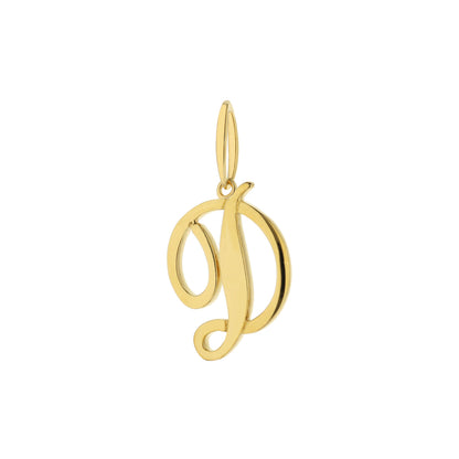 Lolo Initial Pendant gold-tone charm with intertwined loops Lauren G Adams collection on Tampa Home & Garden Store