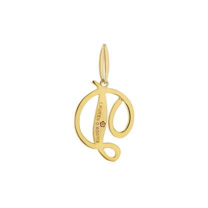 Lolo Initial Pendant gold tone charm by Lauren G Adams, Charms & Pendants collection on Tampa Home & Garden Store