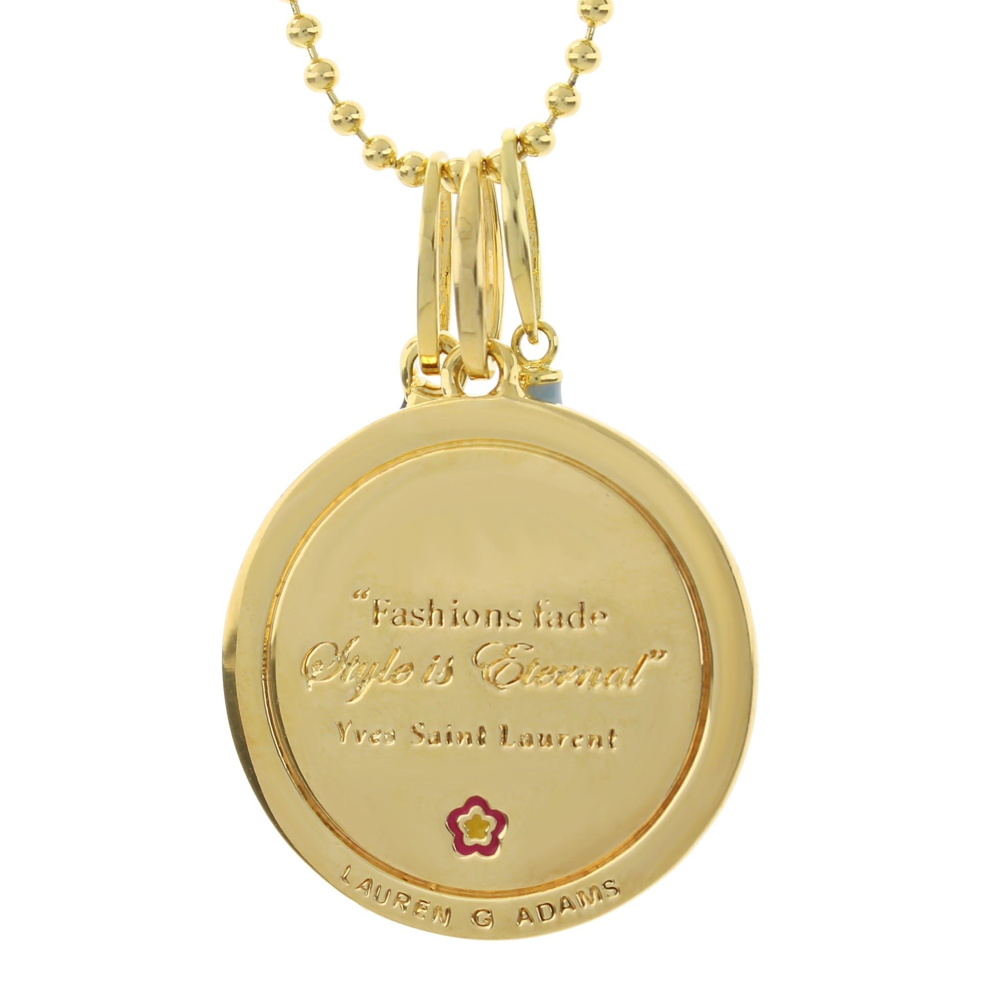 Petit Gateau Necklace Set pendant on gold-tone chain by Lauren G Adams on Tampa Home & Garden Store