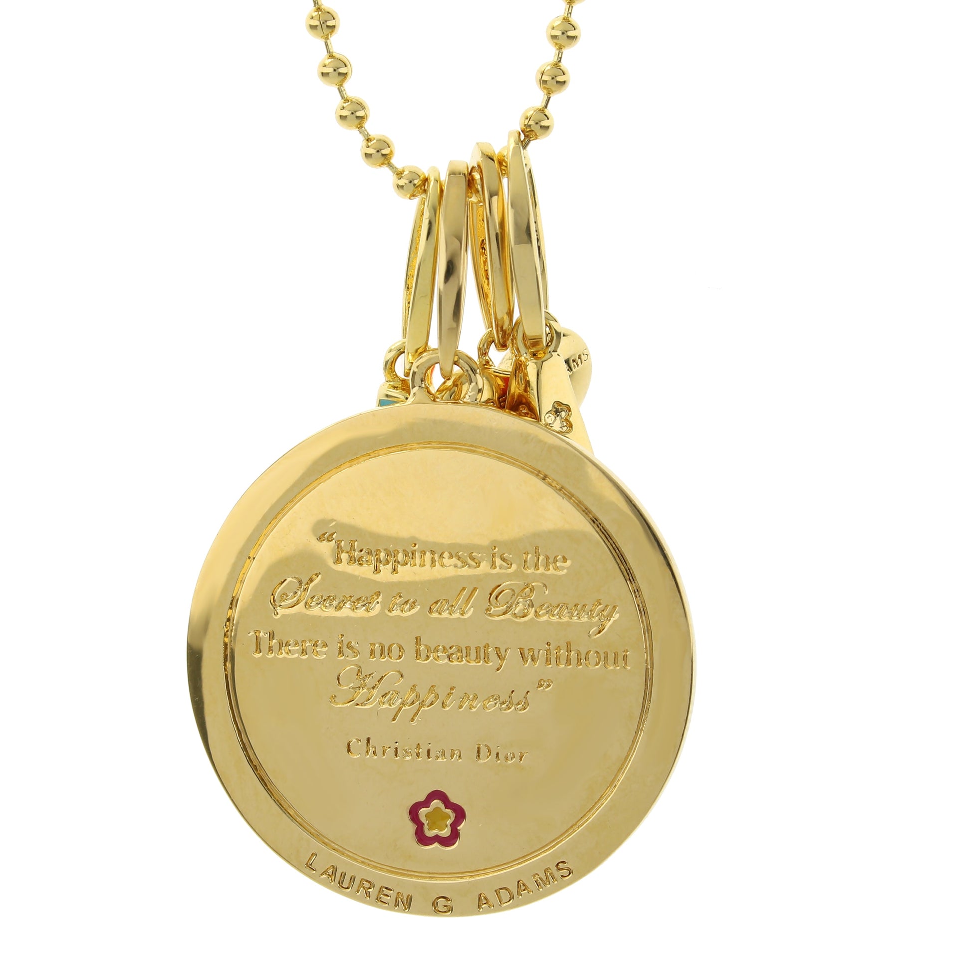 Petit Gateau Necklace Set pendant gold-tone chain by Lauren G Adams on Tampa Home & Garden Store