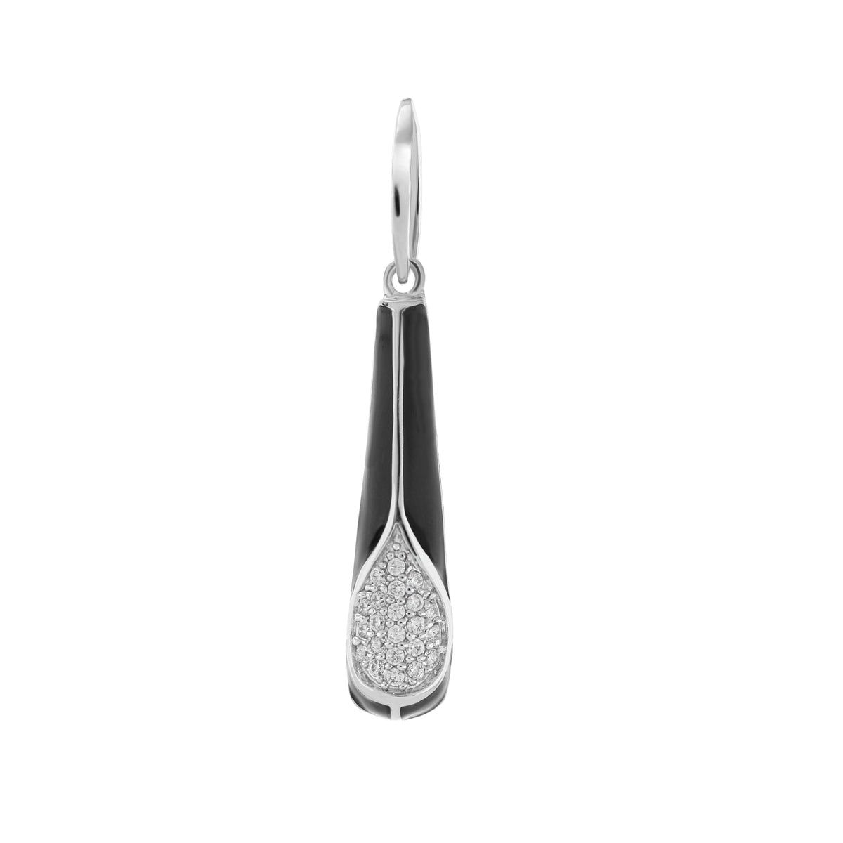 Petit Gateau pendant charm with pavé crystal teardrop and enamel stripe, Lauren G Adams on Tampa Home & Garden Store