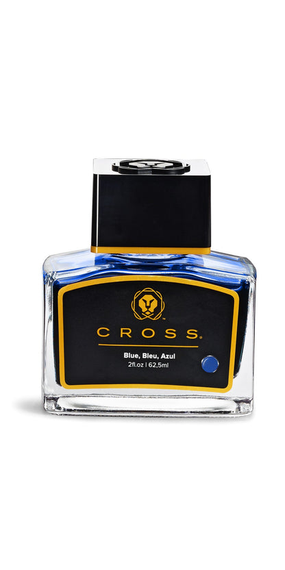 Cross fountain pen ink Blue, 2oz glass bottle with black cap and gold label on Tampa Home & Garden Store