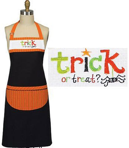 Tablier de chef brodé « Sassy Sentiments Trick or Treat »