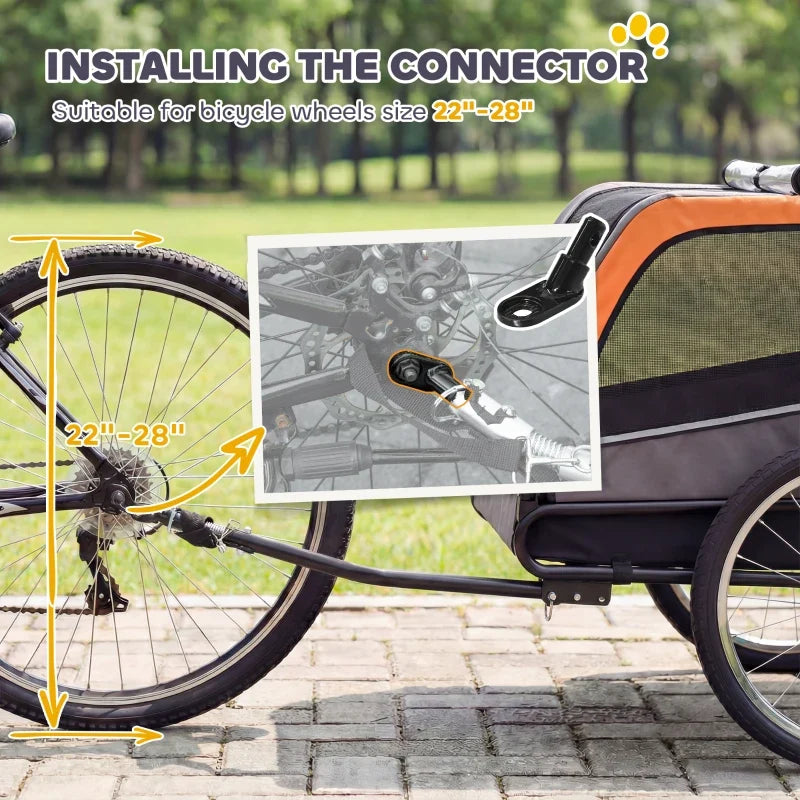 Dog bike trailer by Furr Baby Gifts with 20-inch air tires, quick-release wheels on Tampa Home & Garden Store