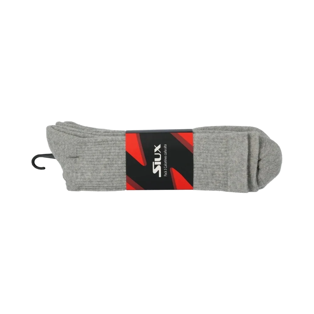 3x Tall Socks by Siux USA gray knit crew length pack of 3 on Tampa Home & Garden Store