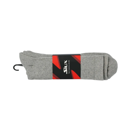 3x Tall Socks by Siux USA gray knit crew length pack of 3 on Tampa Home & Garden Store