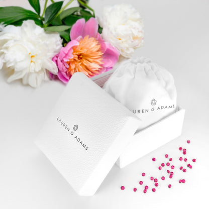 Floral Knight Cocktail Ring by Lauren G Adams on white textured gift box on Tampa Home & Garden Store