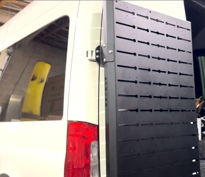 Avatar Sir Packs-a-lot storage mounting solution with gray perforated panel on Tampa Home & Garden Store