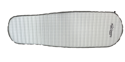 Inflating Sleeping Pad Combo Set by River Country Gear, white with gray dotted surface on Tampa Home & Garden Store