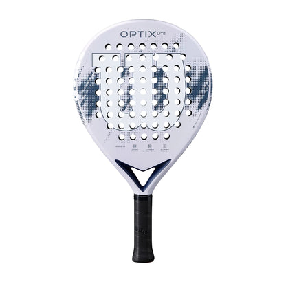 Padel racket Wilson Optix Lite 2026 lilac perforated surface on Tampa Home & Garden Store