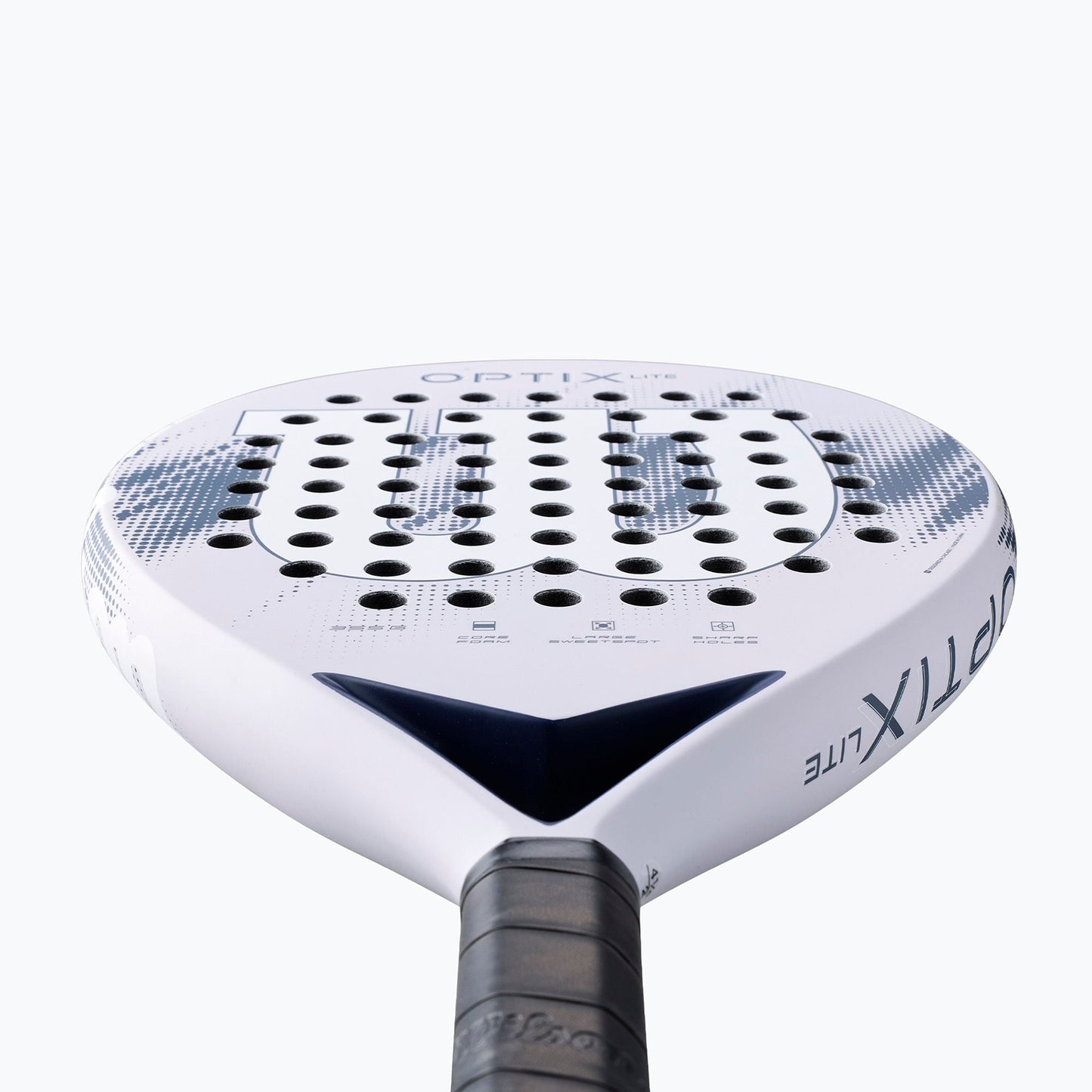 Padel racket Wilson Optix V2 Lite Lilac 2026, white with lilac accents on Tampa Home & Garden Store