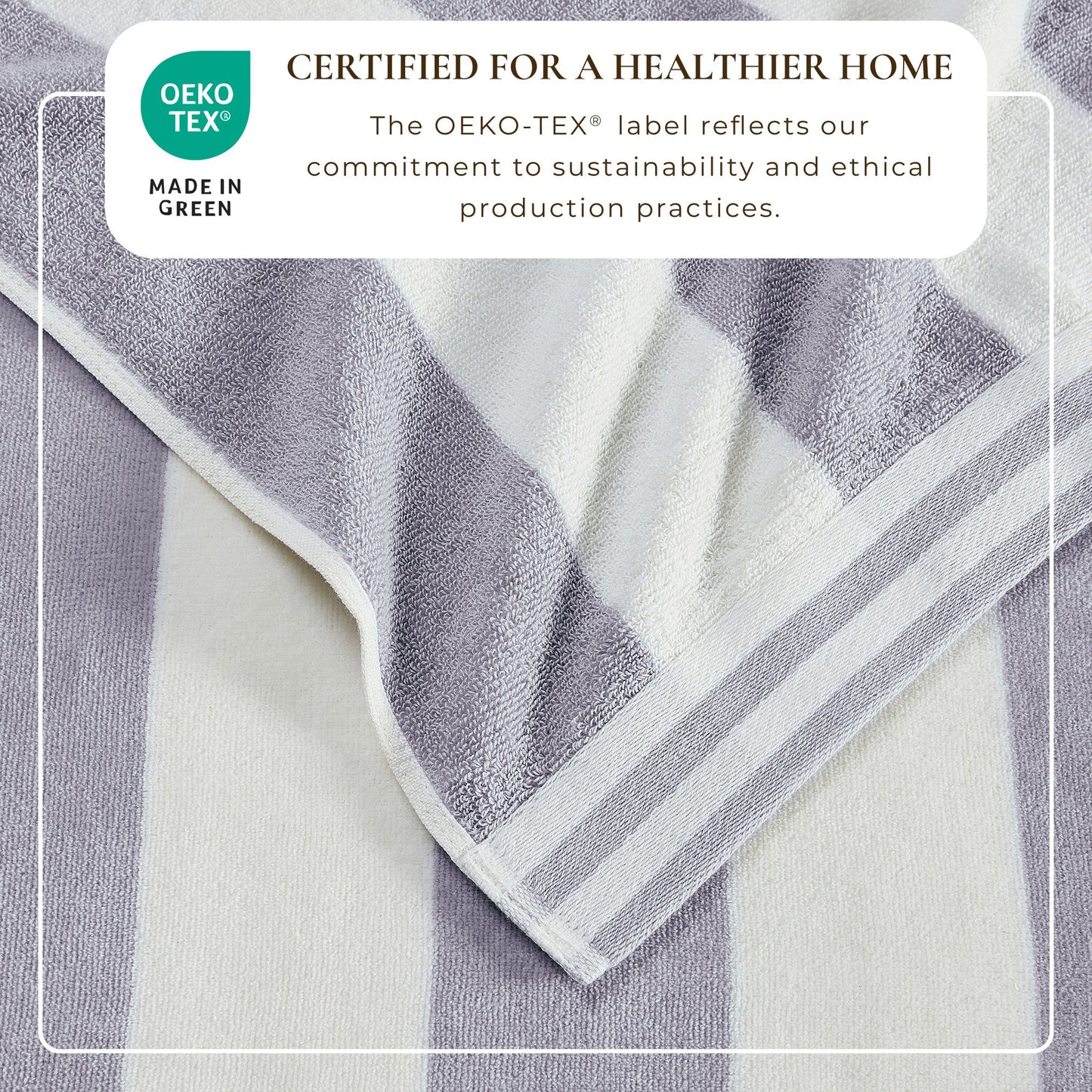 Striped Cabana Beach Towel and Soft Pastel Colors