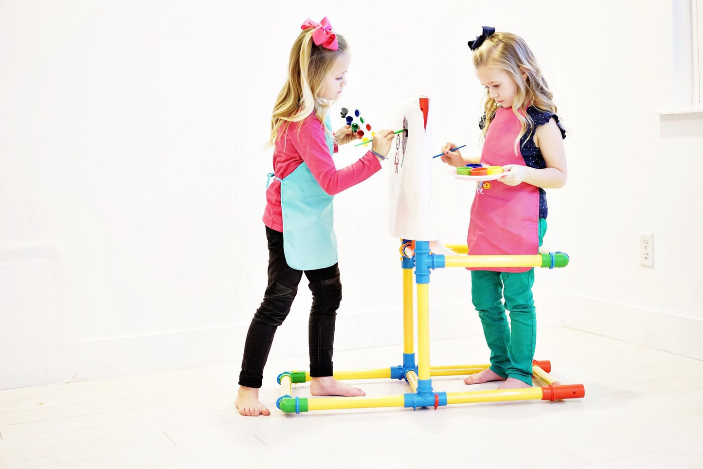 TubeLox Deluxe STEM Toy set 2 kits with colorful tubes and connectors 2 storage bags on Tampa Home & Garden Store