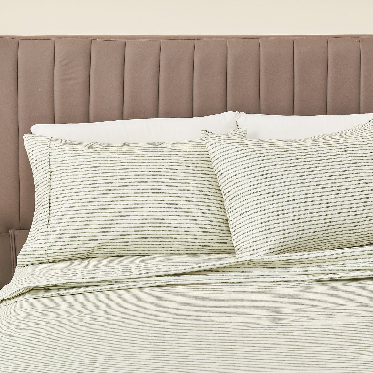 The Striped Microfiber Sheet Set and Soft Finish