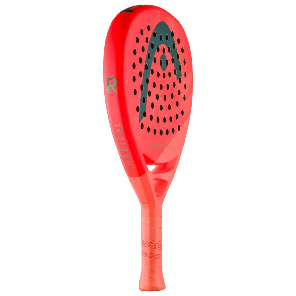 Padel racket Radical Pro 2026 red perforated face with bold green accent Racket Central on Tampa Home & Garden Store