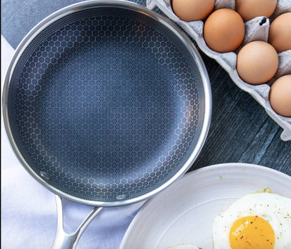 ChefSeries stainless steel frying pan with honeycomb texture non-stick coating for even cooking on Tampa Home & Garden Store