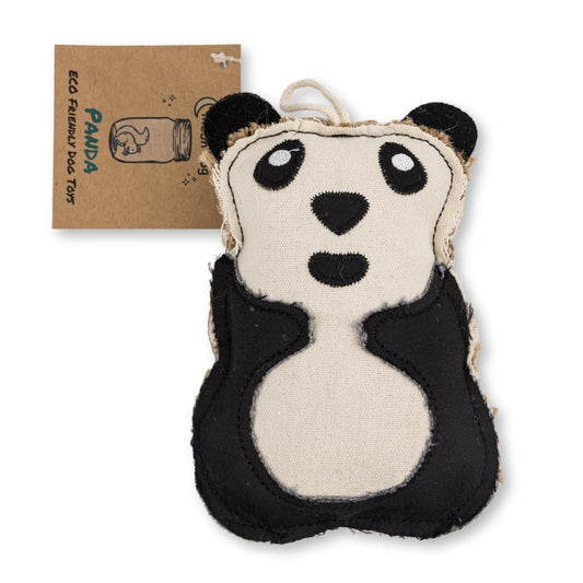 Canvas & Jute Panda-Shaped Dog Chew Toy – Durable, Safe and Non-Toxic - Tampa Home & Garden Store