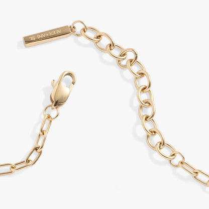 Everyday Paperclip Chain Bracelet goldtone with ALEX AND ANI tag charm on Tampa Home & Garden Store