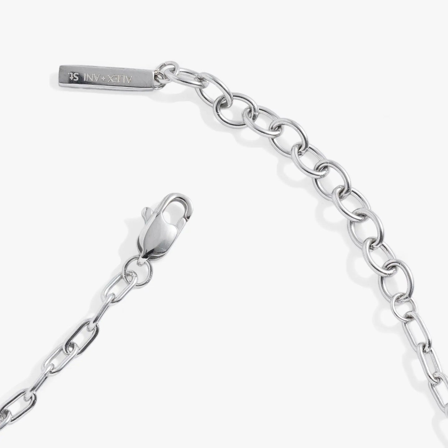 Everyday Paperclip Chain Bracelet by ALEX AND ANI in silver-tone metal with oval links on Tampa Home & Garden Store