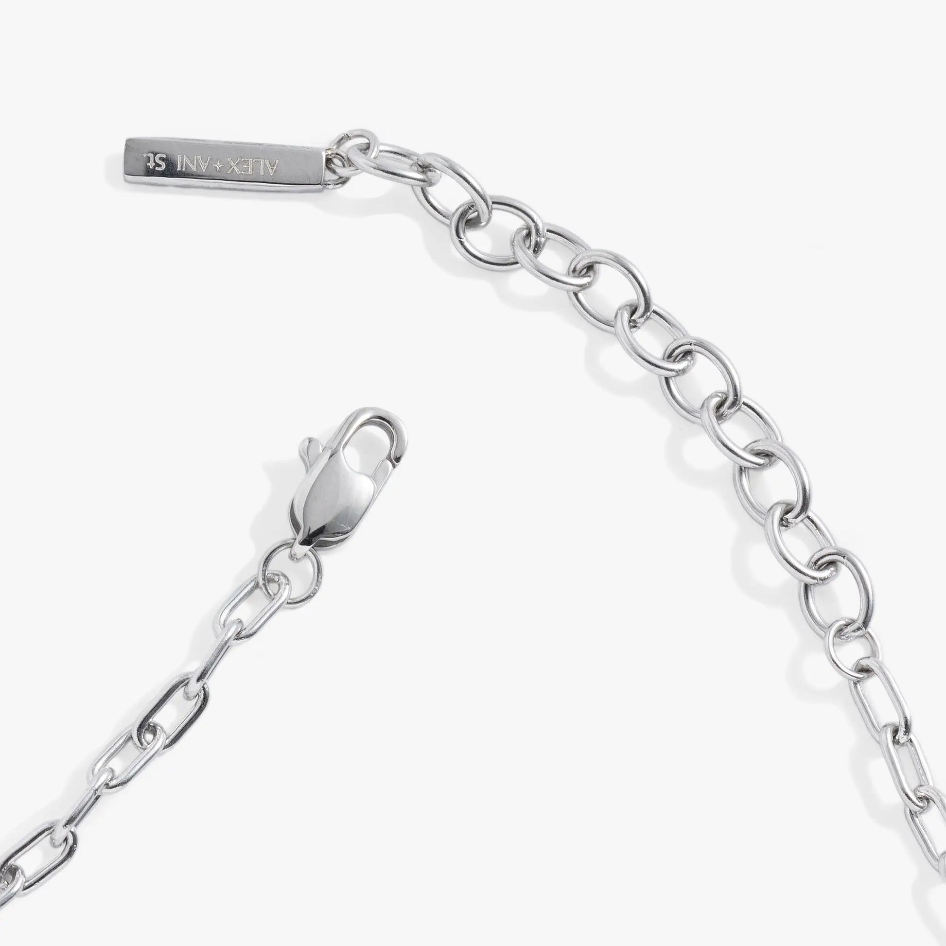 Everyday Paperclip Chain Bracelet by ALEX AND ANI in silver-tone metal with oval links on Tampa Home & Garden Store