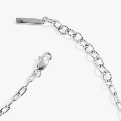 Everyday Paperclip Chain Bracelet by ALEX AND ANI in silver-tone metal with oval links on Tampa Home & Garden Store