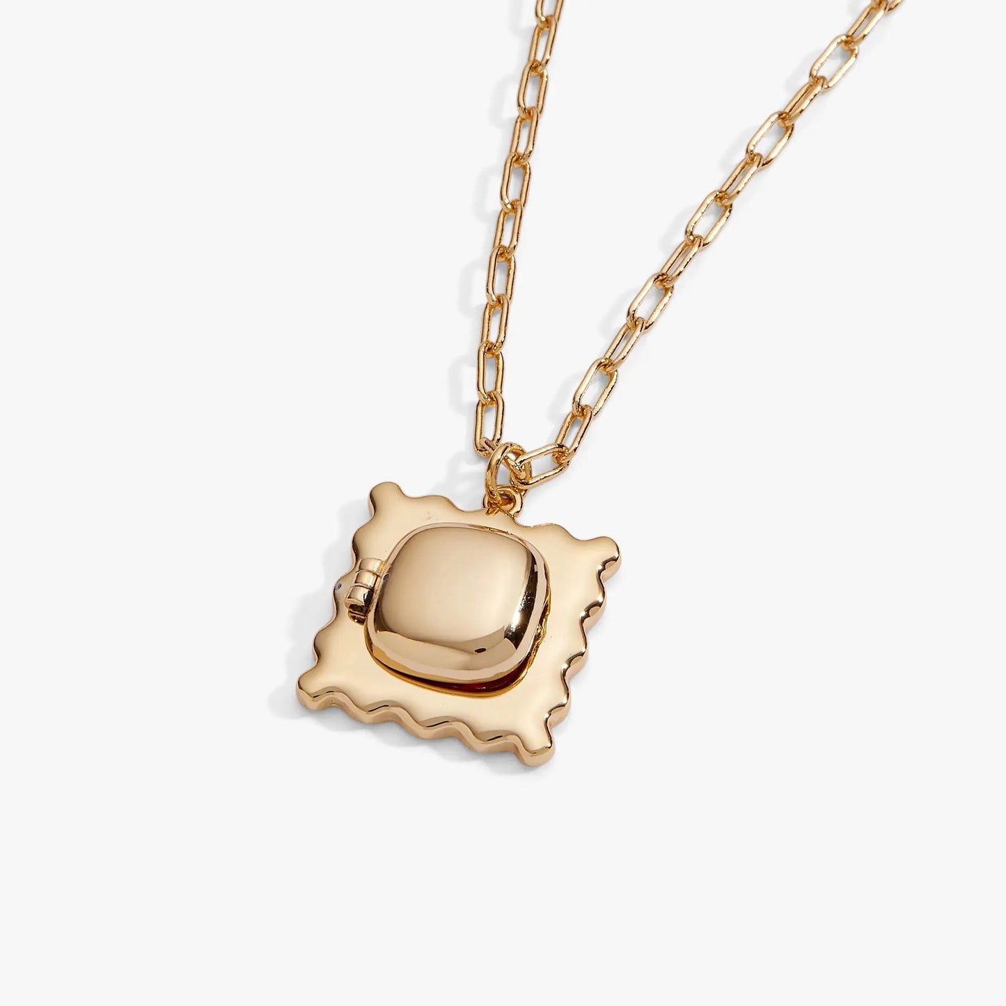 Pasta Girl Ravioli Locket Pendant and Tomato