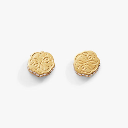 Path of Life Mini Stud Earrings Stainless Steel