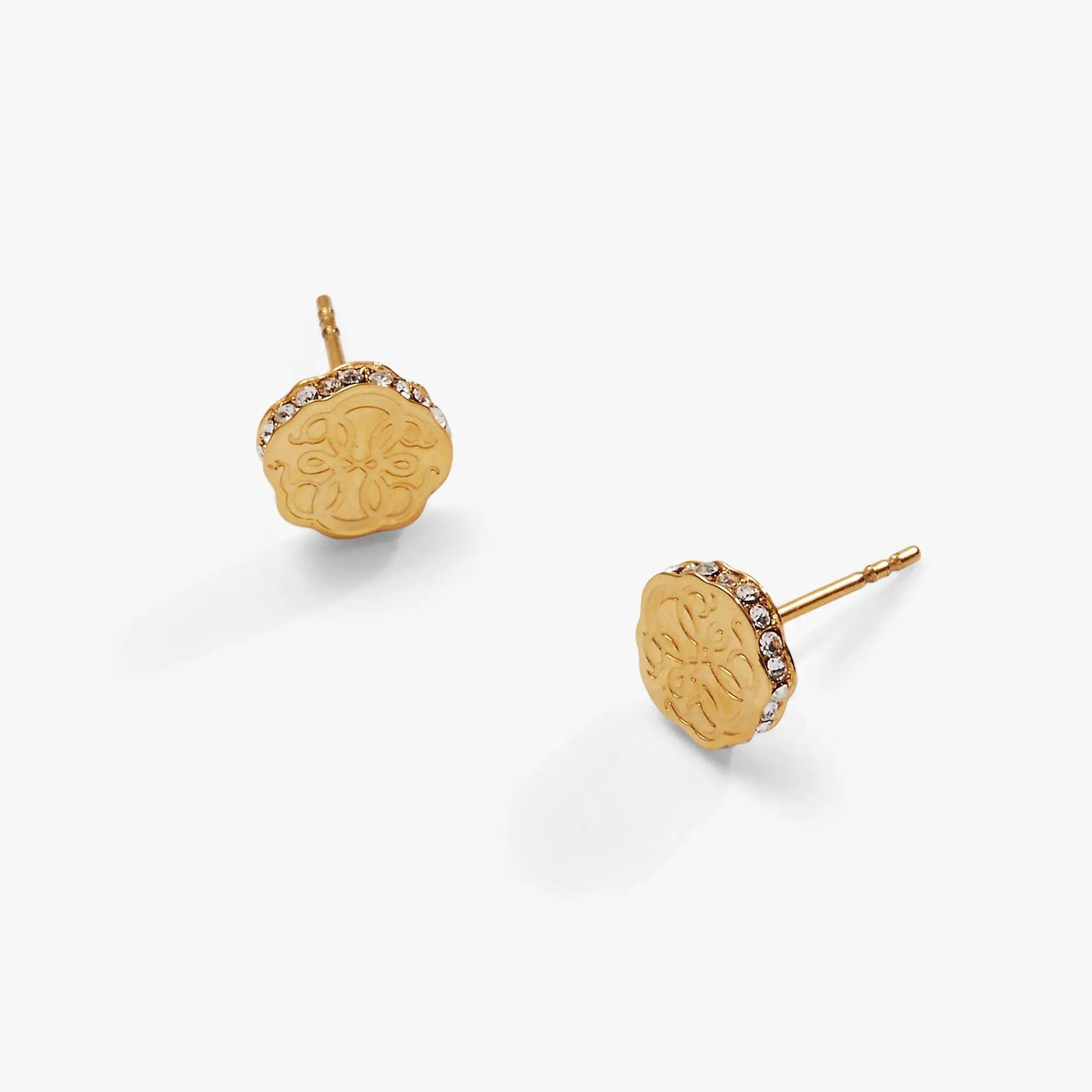 Path of Life Mini Stud Earrings Stainless Steel