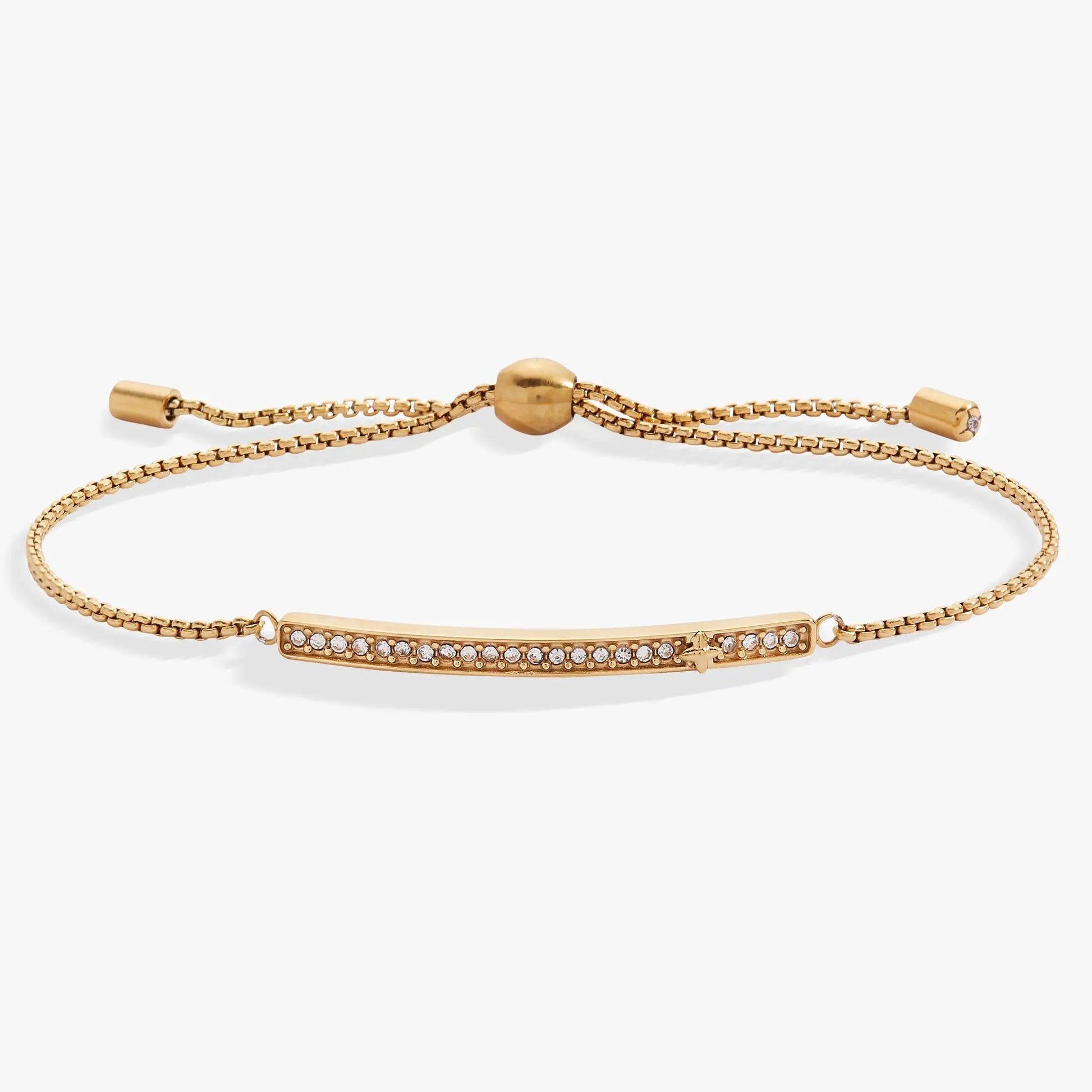 Alex and Ani April Everyday Birthstone Pave Bolo Bracelet gold-tone with pave stones on Tampa Home & Garden Store