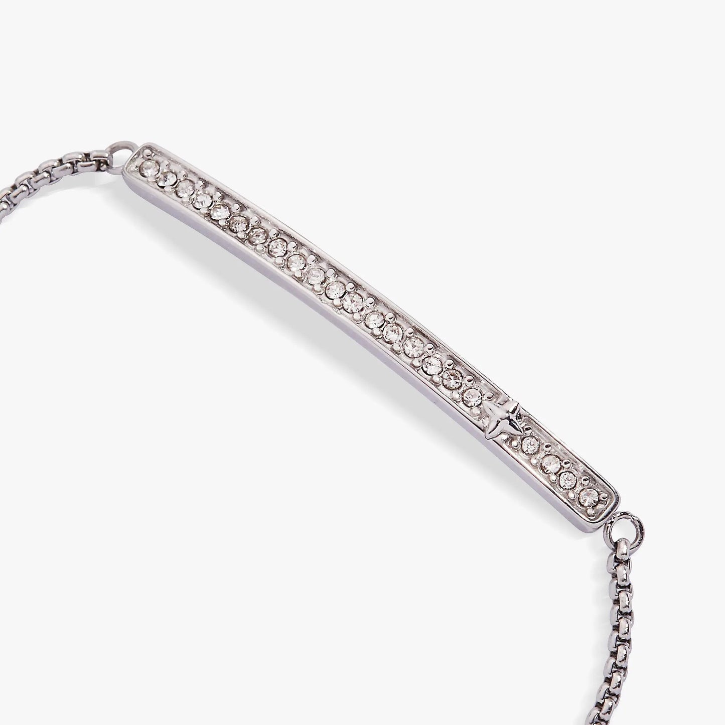 Bracelet April Everyday Birthstone Pave Bolo by Alex and Ani, silver bar with pavé stones on Tampa Home & Garden Store
