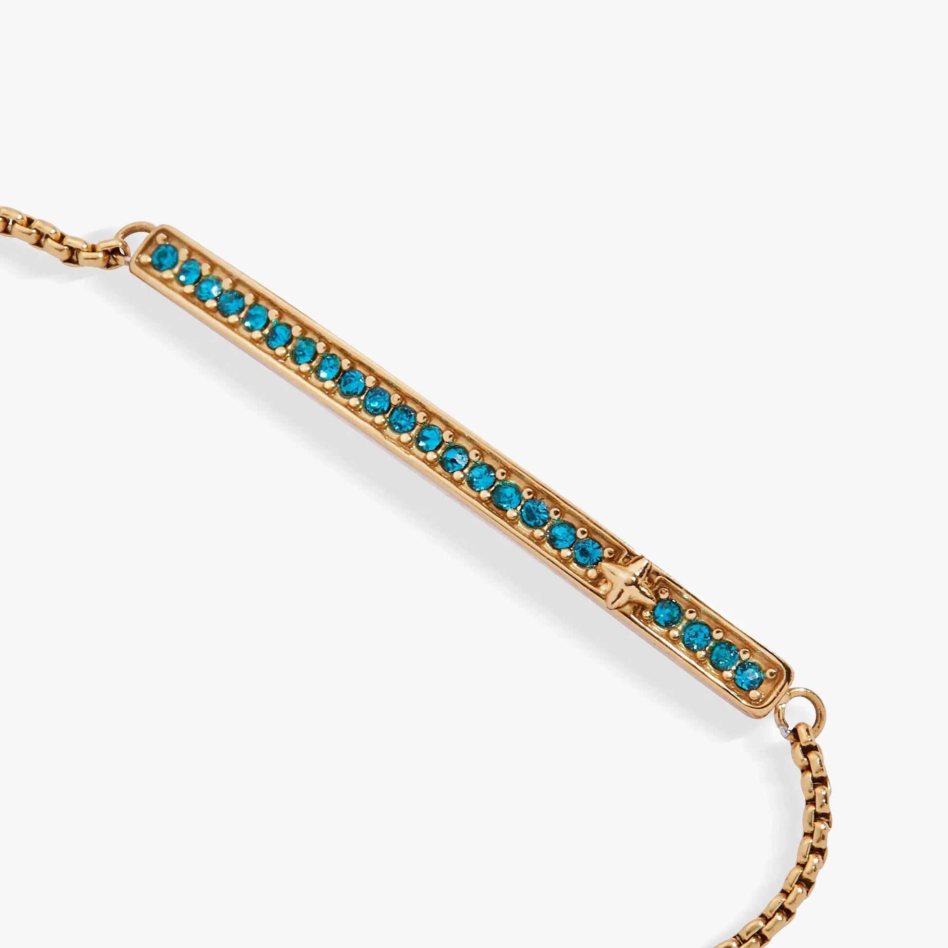 December Everyday Birthstone Pave Bolo Bracelet rose gold with turquoise by ALEX AND ANI on Tampa Home & Garden Store