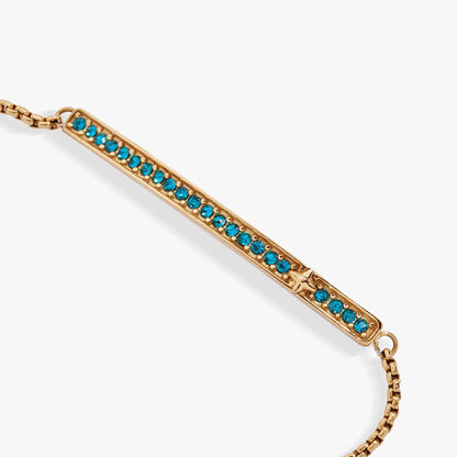 December Everyday Birthstone Pave Bolo Bracelet rose gold with turquoise by ALEX AND ANI on Tampa Home & Garden Store